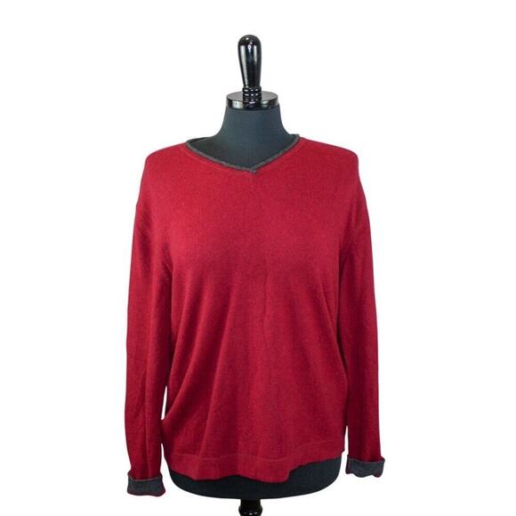 Patagonia Men's Cashmere Sweater V Neck Pullover Grandpa Grunge L - Picture 1 of 4